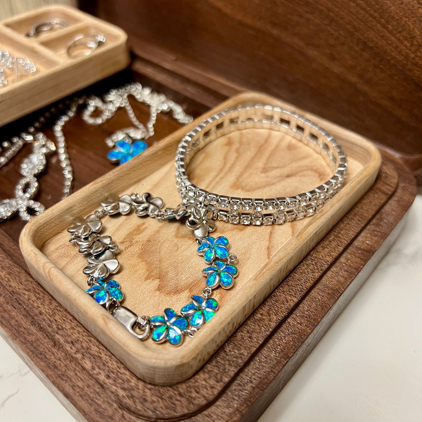 Large Jewelry Box with Trays