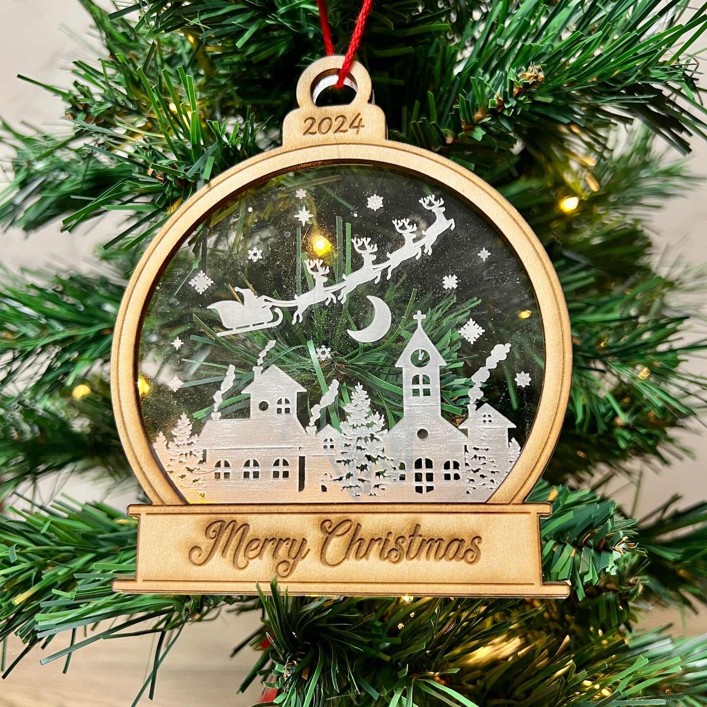 Christmas Ornament - Snowglobe shape