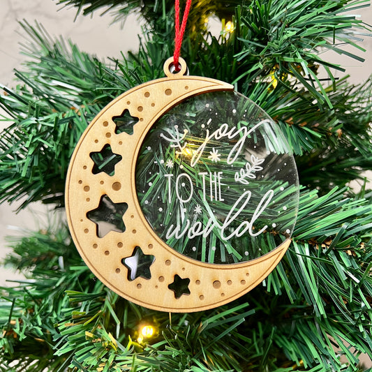 Christmas Ornament - Moon and Stars