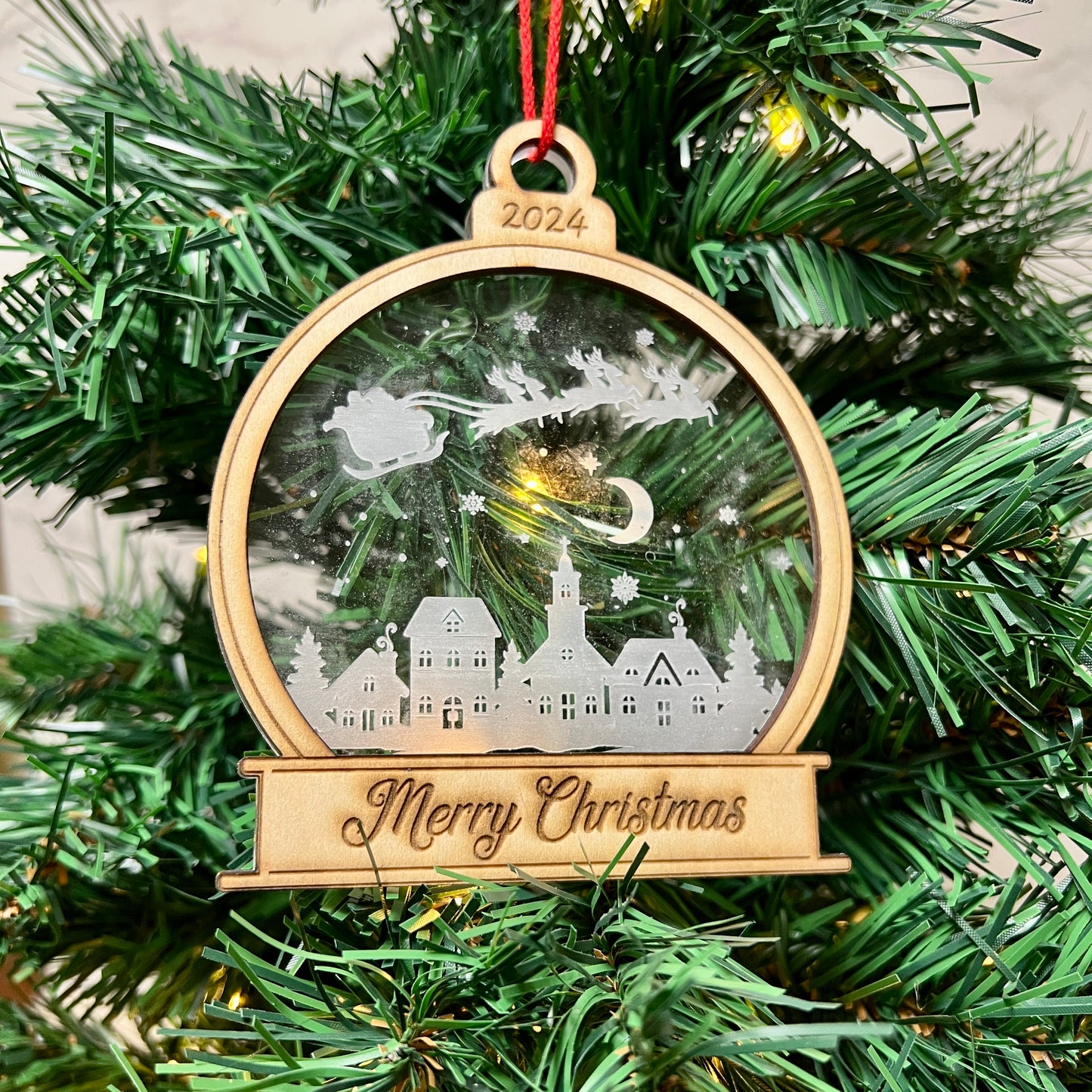 Christmas Ornament - Snowglobe shape