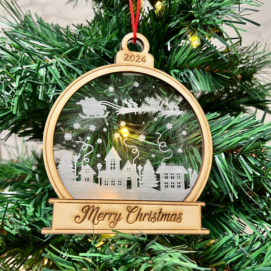 Christmas Ornament - Snowglobe shape