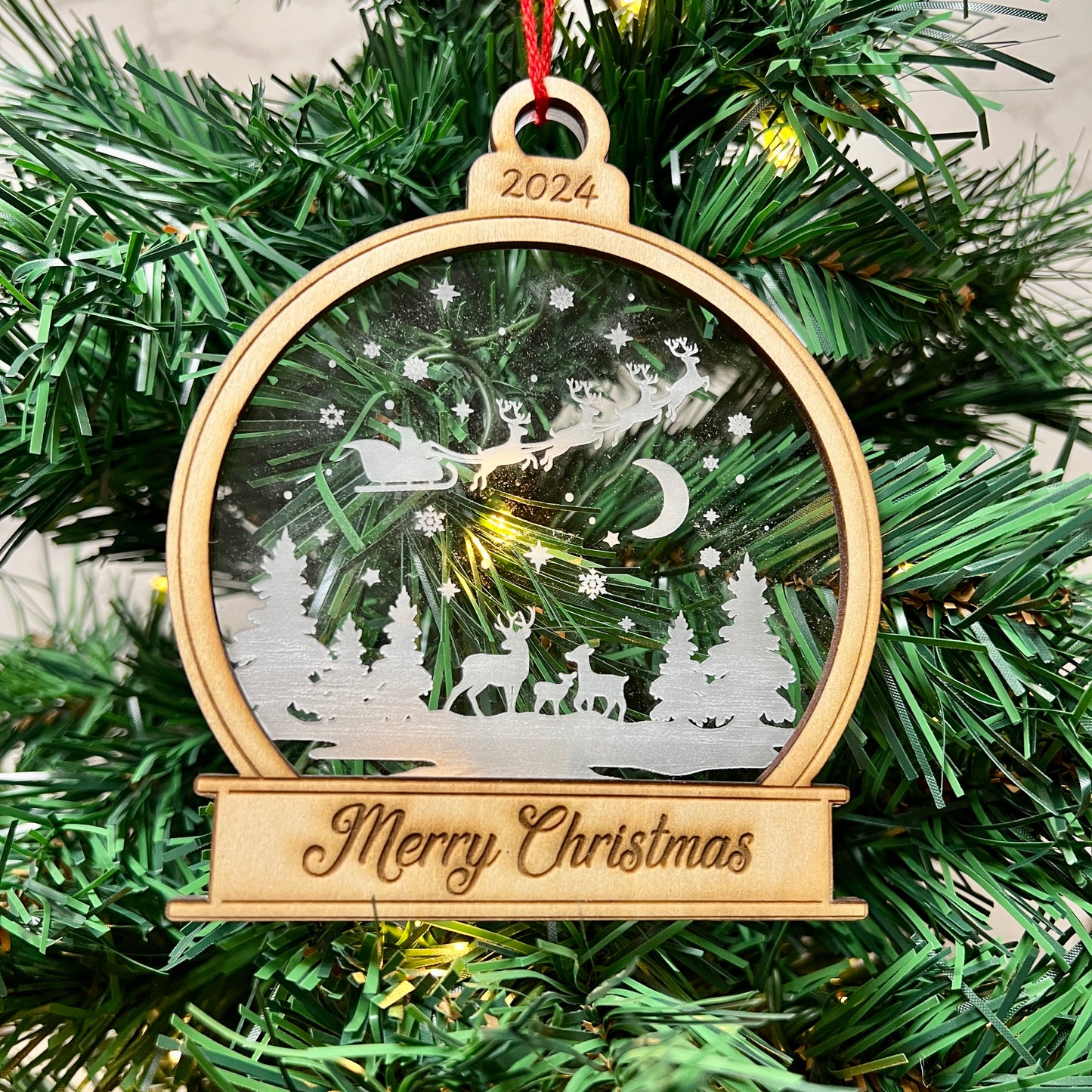 Christmas Ornament - Snowglobe shape