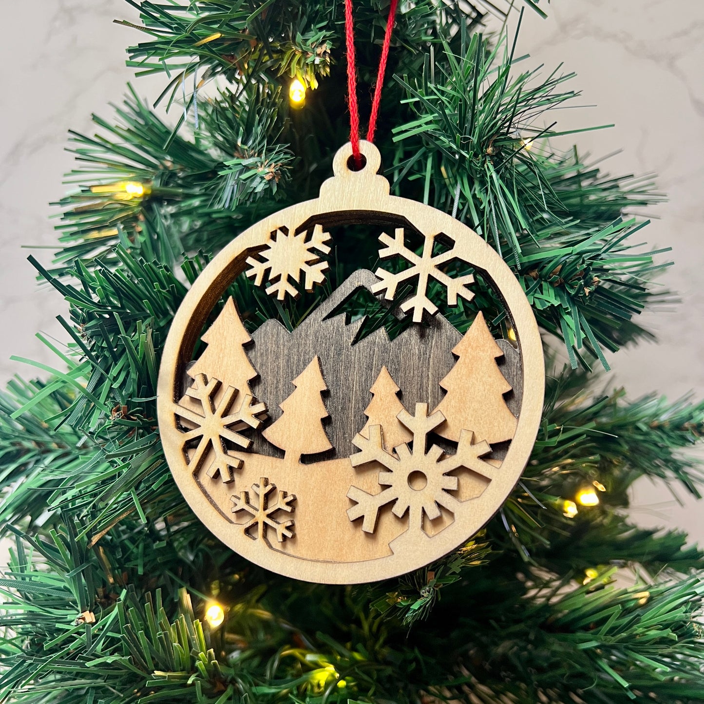 Christmas Ornament - 3D Layered Wood